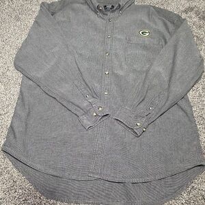 Lee Sport Vintage Green Bay Packers  Embroidered dress shirt Size XL.